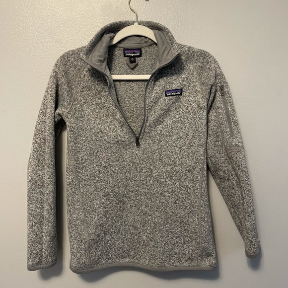PATAGONIA BETTER SWEATER 1/4 ZIP PULLOVER XS WOMENS GREY - Picture 6 of 9